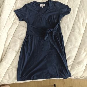 T Shirt Dress with Waist Tie